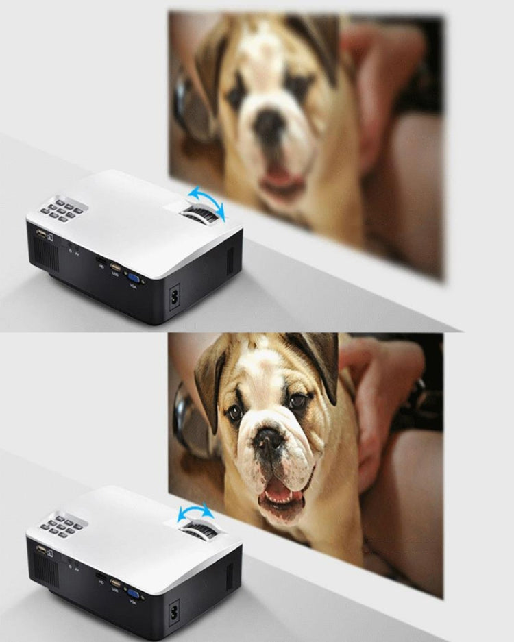 AUN AKEY1 1800 Lumens LED 800x480 Multimedia Video Projector Home Theater, USB / SD / VGA / AV / HDMI