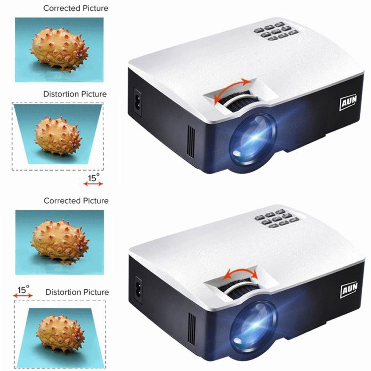 AUN AKEY1 1800 Lumens LED 800x480 Multimedia Video Projector Home Theater, USB / SD / VGA / AV / HDMI