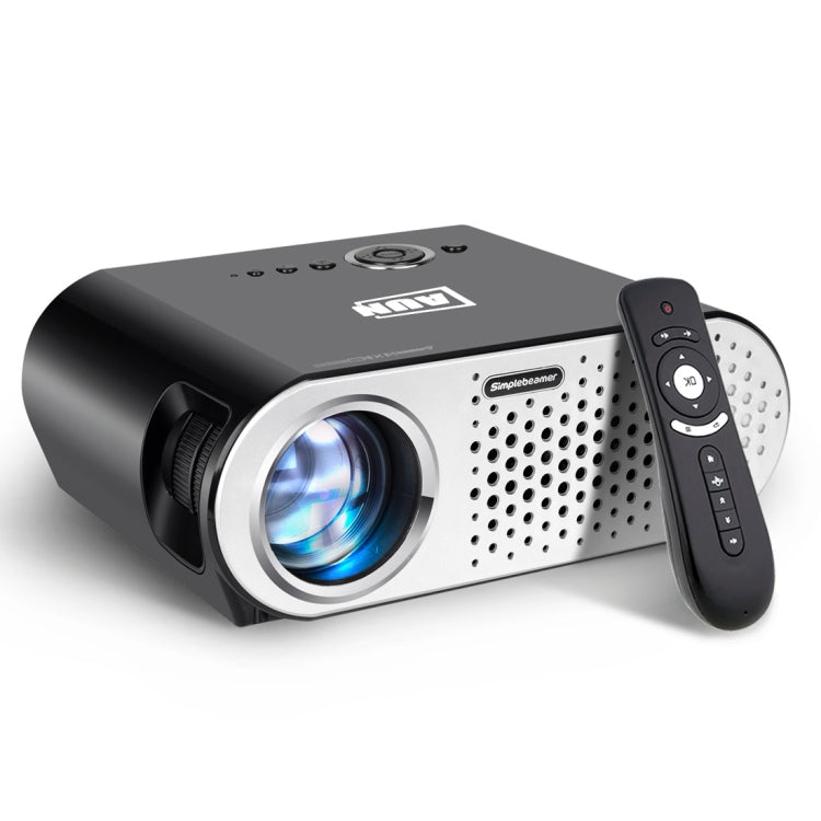 AUN T90S Android Version 3200 Lumens LED 1280x768 Android 4.4 Multimedia Video Projector Home Theater, 1GB+8GB, WiFi, BT(Black)
