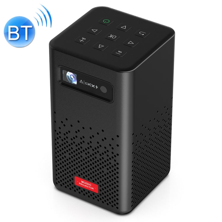 H300 854 x 480 100ANSI Lumens 2.4G / 5G Wifi + Bluetooth Smart Music Projector with Infrared Remote Control, Support Android 9.0 System