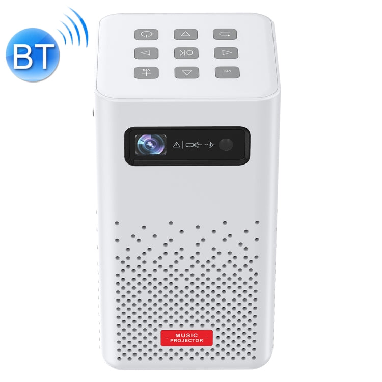 H300 854 x 480 100ANSI Lumens 2.4G / 5G Wifi + Bluetooth Smart Music Projector with Infrared Remote Control, Support Android 9.0 System