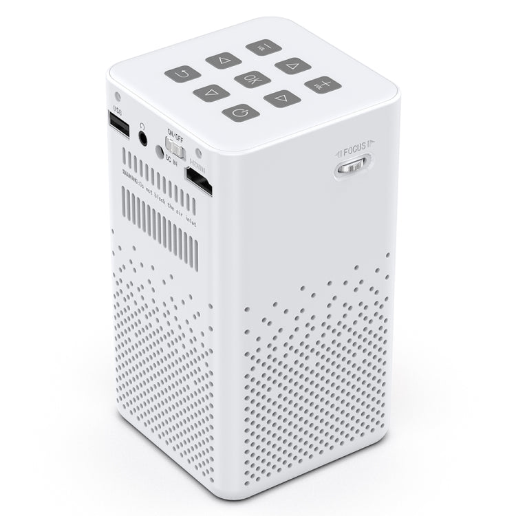 H300 854 x 480 100ANSI Lumens 2.4G / 5G Wifi + Bluetooth Smart Music Projector with Infrared Remote Control, Support Android 9.0 System
