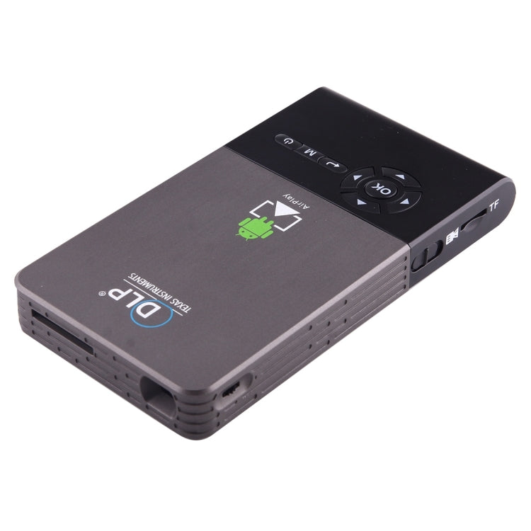 JEDX C2 Mini WiFi Smart 854*480 DLP Portable LED Projector with Remote Control & Holder,  Android 4.4, RK3128, 1GB RAM, 16GB ROM, WiFi, BT, HDMI