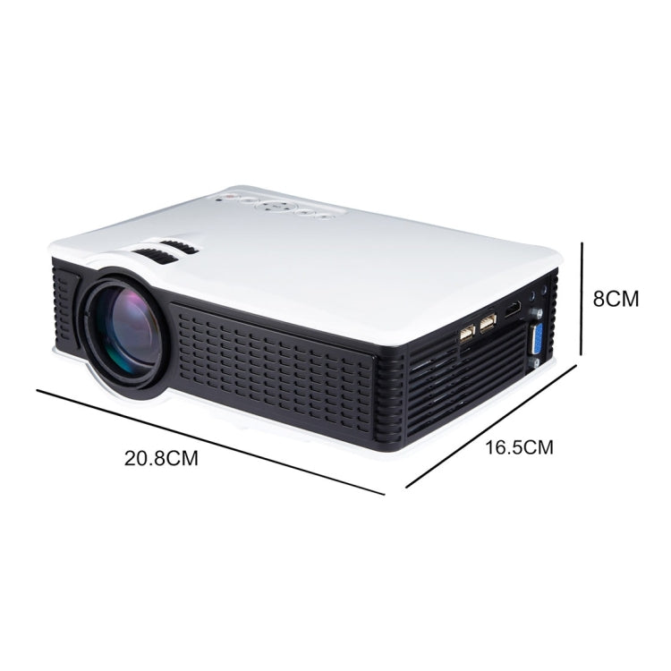 LY-40 1800 Lumens 1280 x 800 Home Theater LED Projector with Remote Control, US Plug