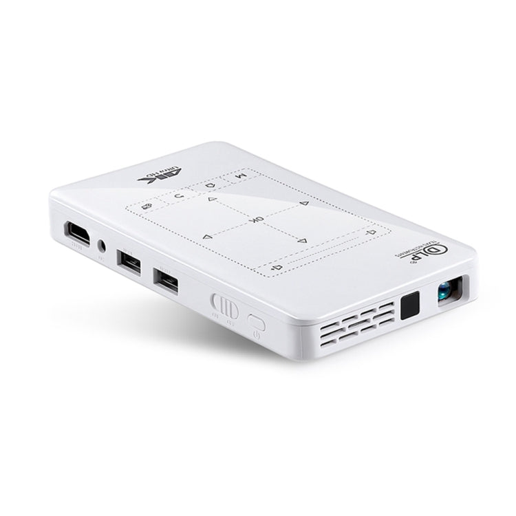 P09 Portable 4K Ultra HD DLP Mini Smart Projector with Infrared Remote Control, Amlogic S905X 4-Core A53 up to 1.5GHz Android 6.0, 1GB+8GB, Support 2.4G/5G WiFi, Bluetooth, TF Card