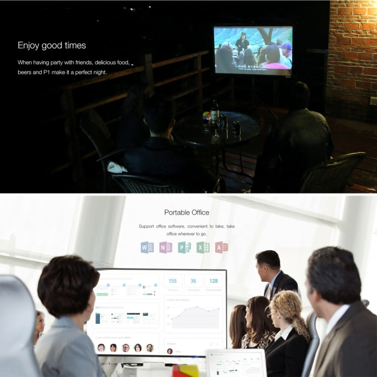 [HK Warehouse] DOOGEE Smart Cube P1 Mini WiFi Smart DLP Projector, Android