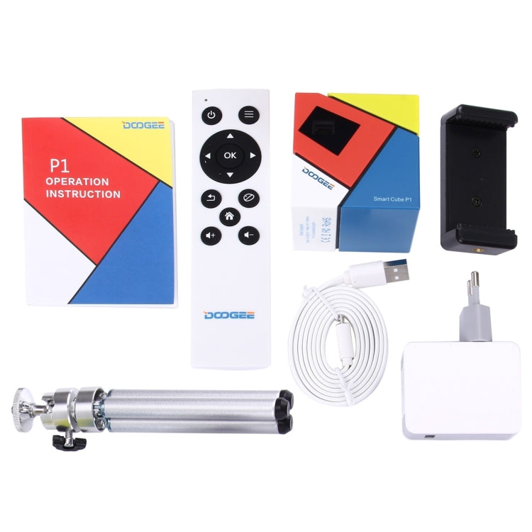[HK Warehouse] DOOGEE Smart Cube P1 Mini WiFi Smart DLP Projector, Android