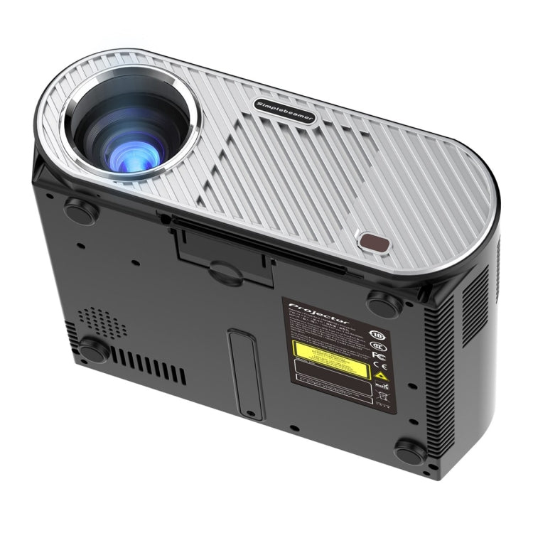 GP90 350LM 1280*800 HD LED Projector HD Home Theater with Remote Controller, Support HDMI, VGA, AV, USB Interfaces(Black)