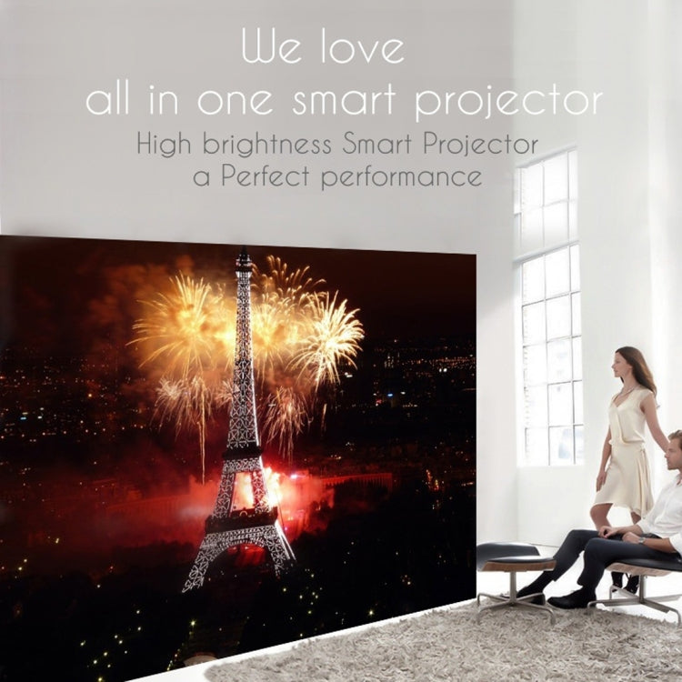 GP90 350LM 1280*800 HD LED Projector HD Home Theater with Remote Controller, Support HDMI, VGA, AV, USB Interfaces(Black)