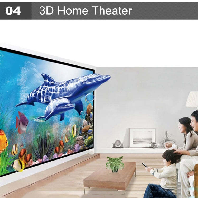 RD-801 800*600 1800 Lumens LED Projector HD Home Theater with Remote Controller ,Support USB + VGA + HDMI + AV + TV