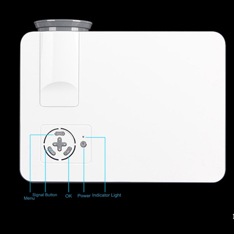 RD-801 800*600 1800 Lumens LED Projector HD Home Theater with Remote Controller ,Support USB + VGA + HDMI + AV + TV