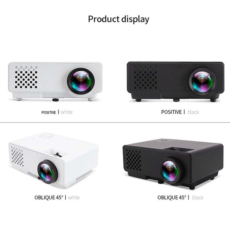 RD-810 800*768 1200 Lumens Mini LED Projector HD Home Theater with Remote Controller ,Support USB + VGA + HDMI + AV