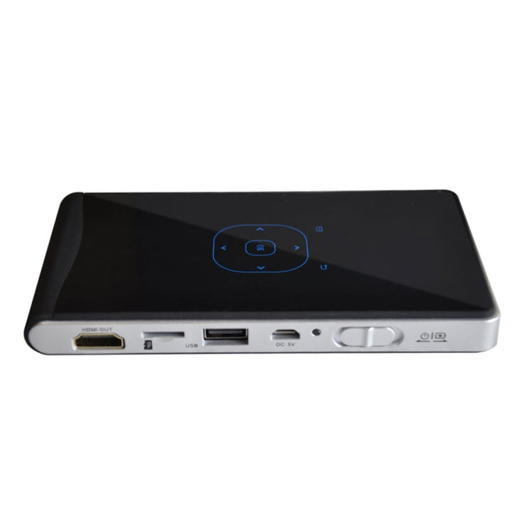 DLP100W Mini Android 4.4 60 Ansi Lumins 1080P Quad-core DLP Pico Projector ,Support WiFi / Bluetooth / HDMI / USB / TF / Miracast / Airplay