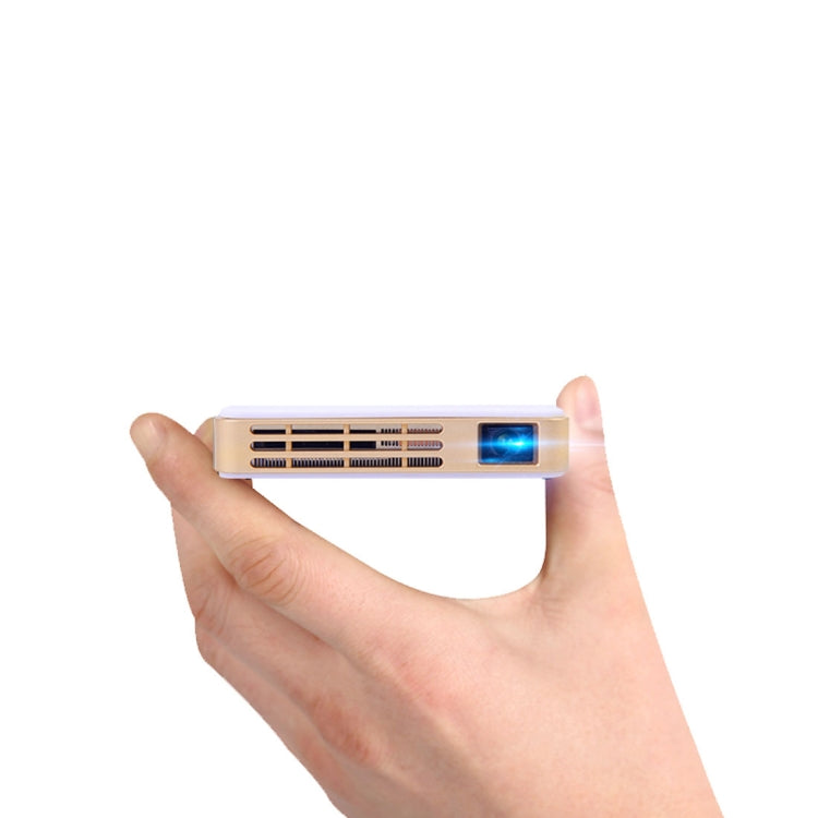 DLP100W Mini Android 4.4 60 Ansi Lumins 1080P Quad-core DLP Pico Projector ,Support WiFi / Bluetooth / HDMI / USB / TF / Miracast / Airplay
