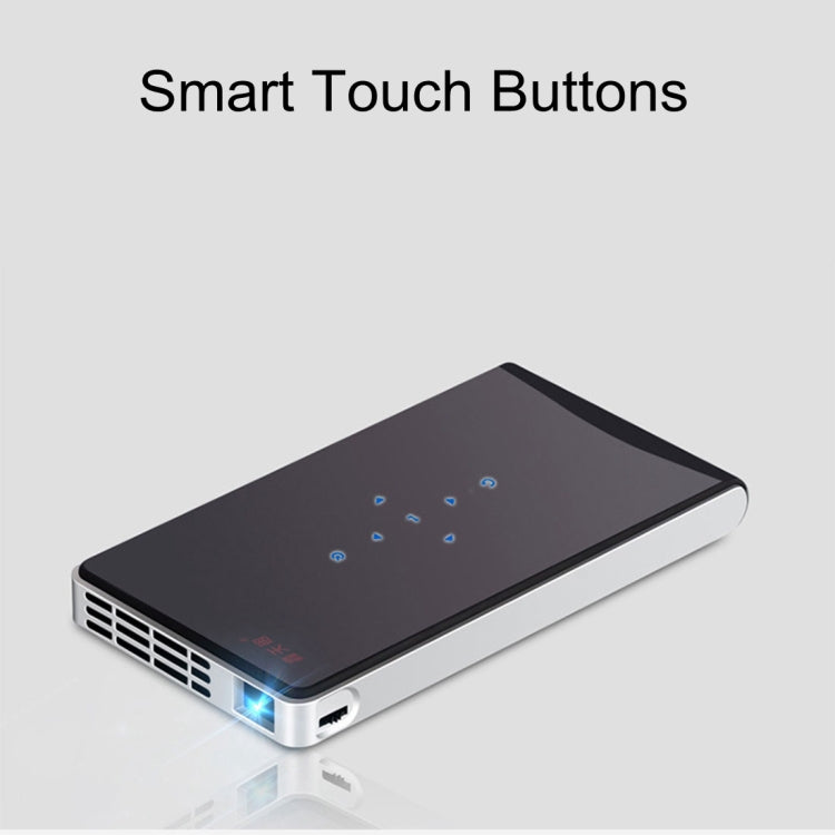 DLP100W Mini Android 4.4 60 Ansi Lumins 1080P Quad-core DLP Pico Projector ,Support WiFi / Bluetooth / HDMI / USB / TF / Miracast / Airplay