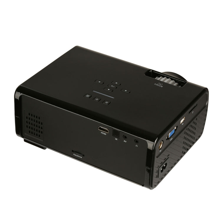 Uhappy U45 2200 Lumens 1080P LED HD Mini Projector Home Theater with Remote Control , Support USB + VGA + SD + HDMI + AV + TV
