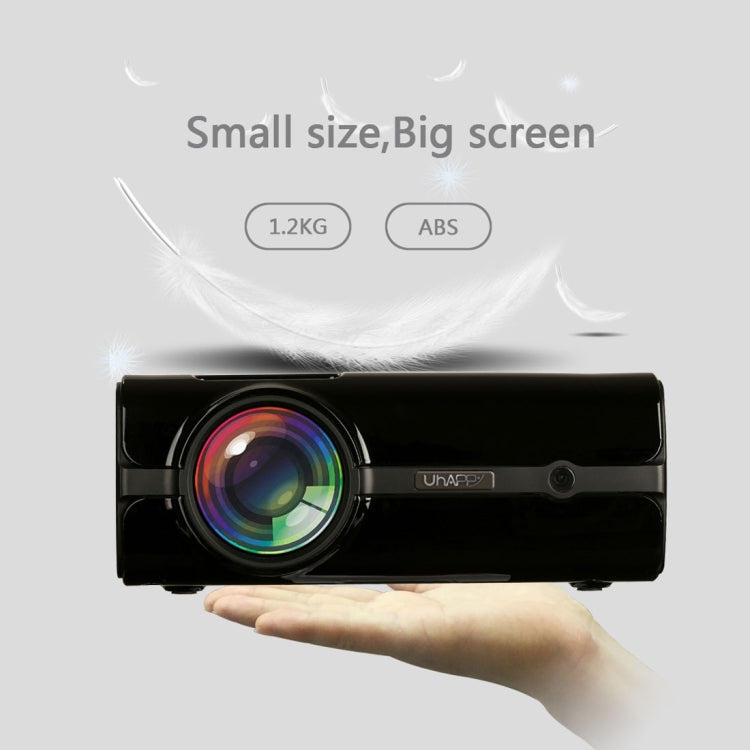 Uhappy U45 2200 Lumens 1080P LED HD Mini Projector Home Theater with Remote Control , Support USB + VGA + SD + HDMI + AV + TV