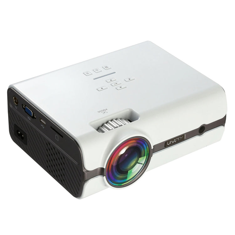 Uhappy U45 2200 Lumens 1080P LED HD Mini Projector Home Theater with Remote Control , Support USB + VGA + SD + HDMI + AV + TV