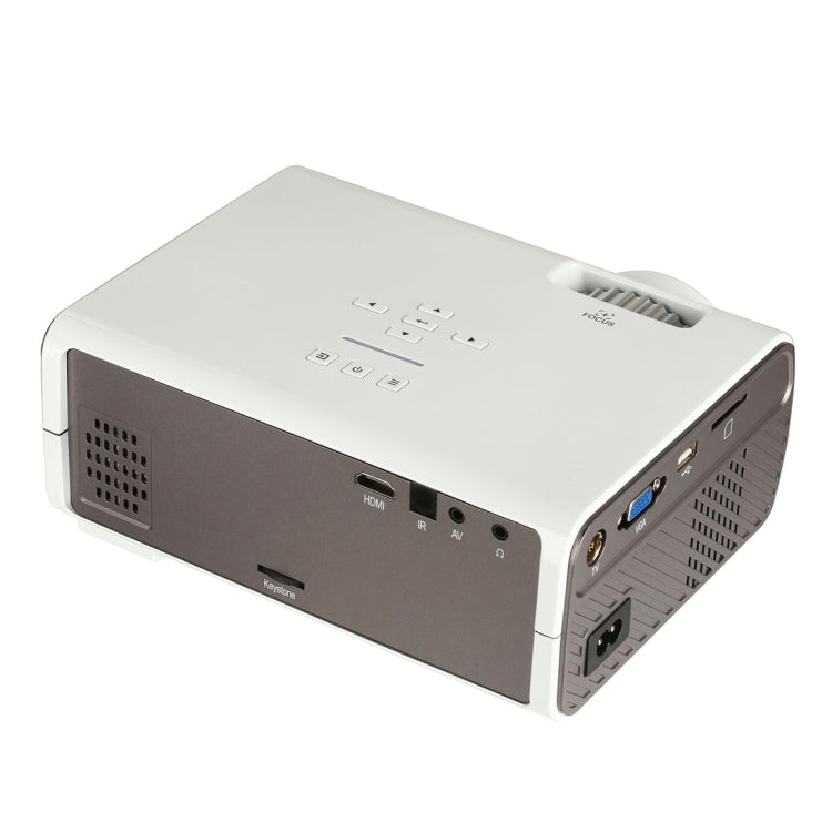 Uhappy U45 2200 Lumens 1080P LED HD Mini Projector Home Theater with Remote Control , Support USB + VGA + SD + HDMI + AV + TV