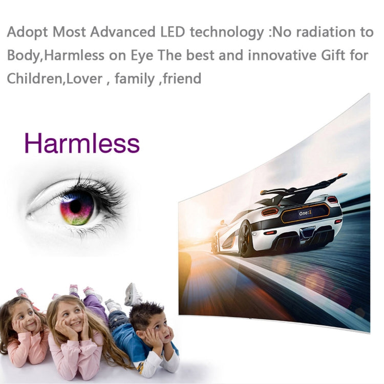 Uhappy U45 2200 Lumens 1080P LED HD Mini Projector Home Theater with Remote Control , Support USB + VGA + SD + HDMI + AV + TV