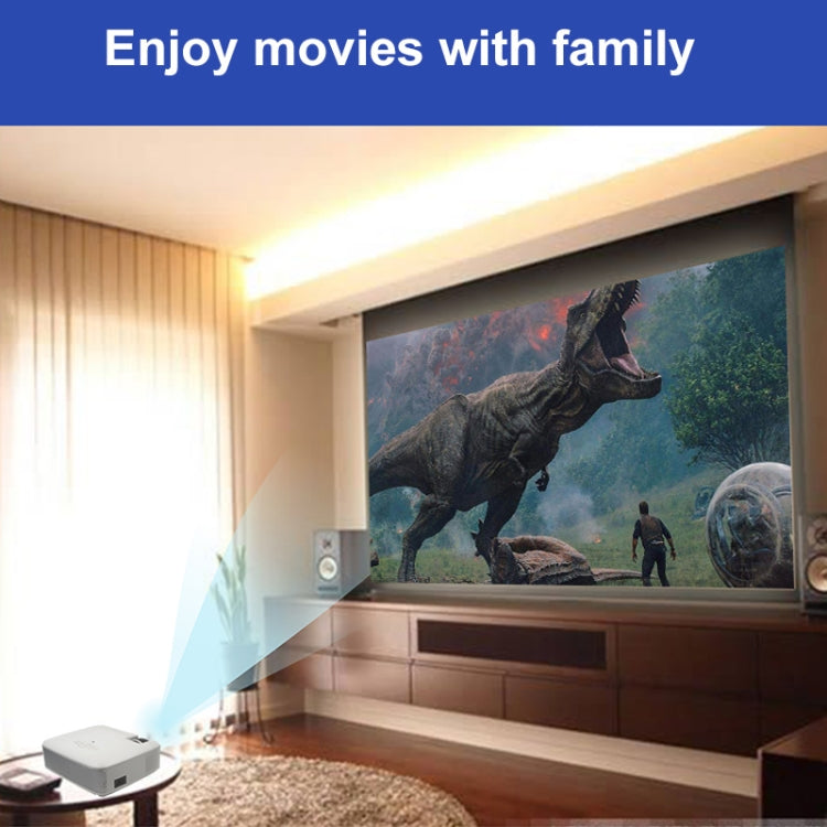 D40W 1600 Lumens Portable Home Theater LED HD Digital Projector, Mirroring Version