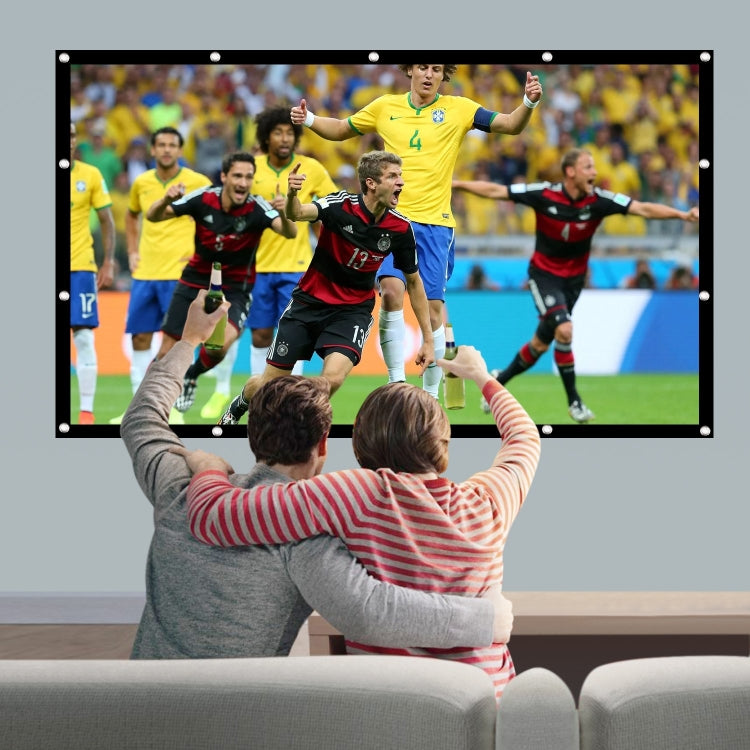 Simple Micro Projector Film Canvas Curtain, 100 Inches (16:9) Projected Area: 221.3x124.5cm