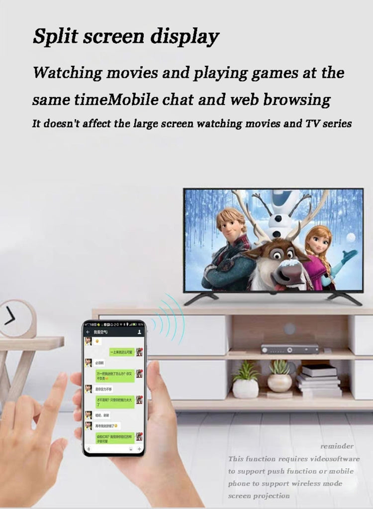 Uhappy U80 PRO 2200LM Android 4.4 Wireless Sync Display Home Theater LED WiFi Projector with Remote Control,1080P, RAM: 1GB, ROM: 8GB, Support HDMI + USB + TV + AV + VGA