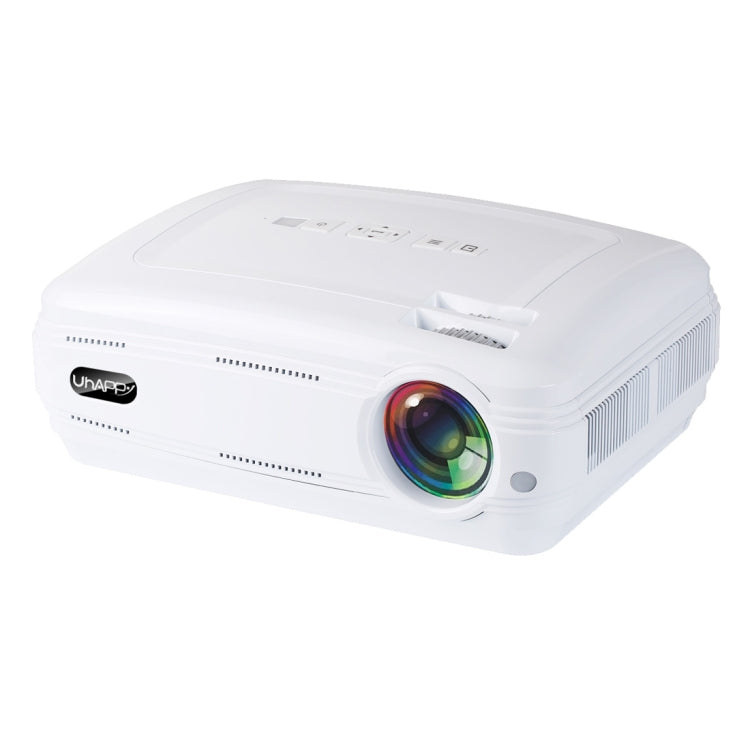 Uhappy U58 3200LM 1080P Home Theater 1280*768 LED Projector with Remote Control, Support HDMI + USB + TV + YPbPr + AV + VGA
