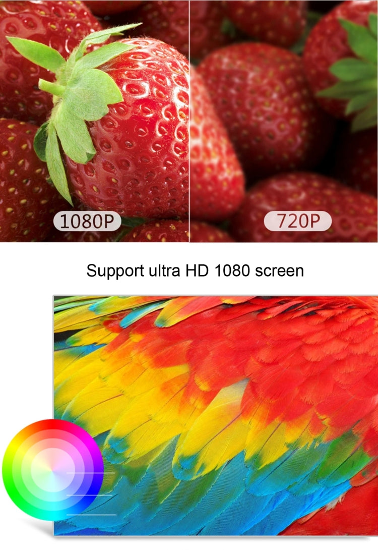 CACACOL ITC-DO8 220LM WiFi Smart 1280*800 DLP DMD LED Portable Projector with Remote Control,  Android 6.1 , MSD6A628 Quad Core, 2GB RAM, 16GB ROM, WiFi, BT, HDMI, without Tripod Holder