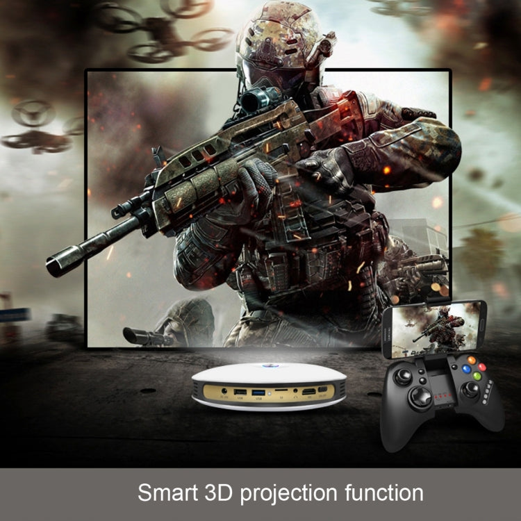 CACACOL ITC-DO8 220LM WiFi Smart 1280*800 DLP DMD LED Portable Projector with Remote Control,  Android 6.1 , MSD6A628 Quad Core, 2GB RAM, 16GB ROM, WiFi, BT, HDMI, without Tripod Holder