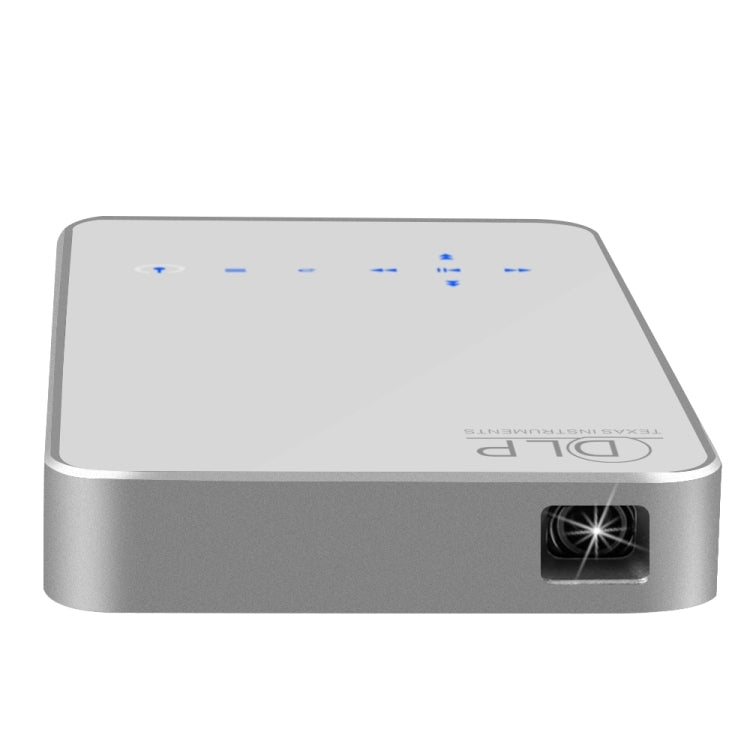 CACACOL ITC-DO5 50LM WiFi Smart 854*480 (WVGA) DLP 0.3DMD+RGBLED Portable Projector with Remote Control,  Touch Keys, Android 4.4, RK3128, 1GB RAM, 16GB ROM, WiFi, BT, HDMI (White)
