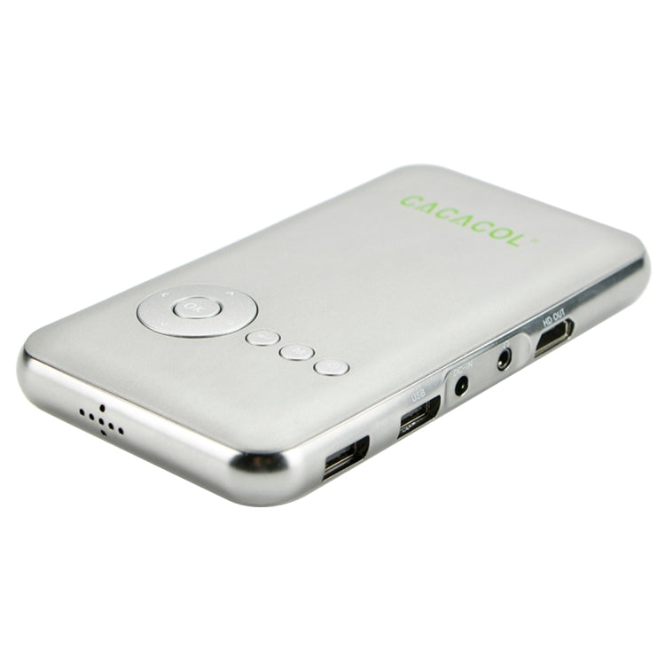 CACACOL ITC-DO2 50LM WiFi Smart 854*480 (WVGA) DLP 0.3DMD+RGBLED Portable Projector with Remote Control,  Android 4.4, RK3128, 1GB RAM, 16GB ROM, WiFi, BT, HDMI