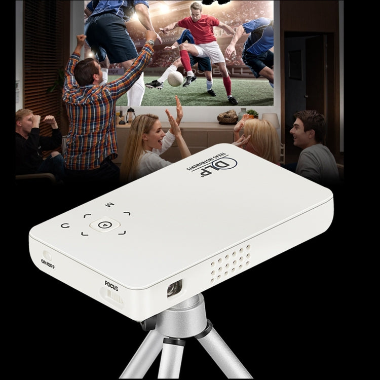 Vivibright GP1SUP Mini 854x480 Android 4.4.4 DLP Pico Projector, 200Lux, Amlogic S805 Quad Core up to 1.5GHz, Support WiFi / Bluetooth / HDMI / USB / MHL / AV / EZCast / Miracast / Airplay