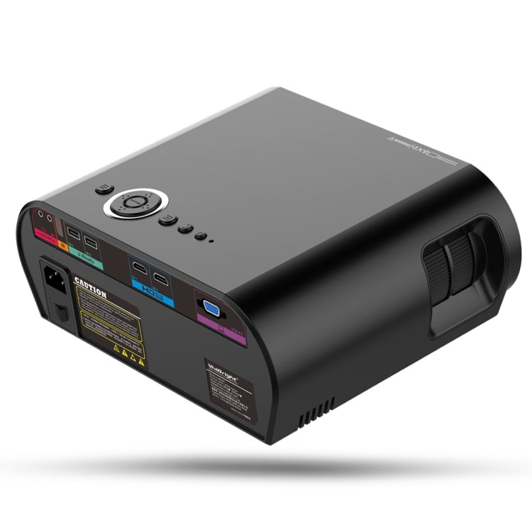 Vivibright GP90UP 350LUX 1280*800 HD LED Projector with Remote Controller, Amlogic S805 Quad Core up to 1.5GHz, 1GB+8GB, HDMI, VGA, AV, USB, RJ45(Black)