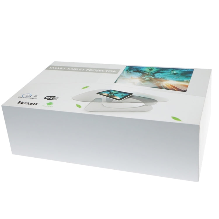 CACACOL ITC-DO7 8.0 inch Tablet PC + 50LM WiFi Smart 854*480 (WVGA) DLP 0.3DMD+RGBLED Portable Projector, Android 4.4, RK3128, 1GB RAM, 16GB ROM, WiFi, BT, HDMI (Silver)