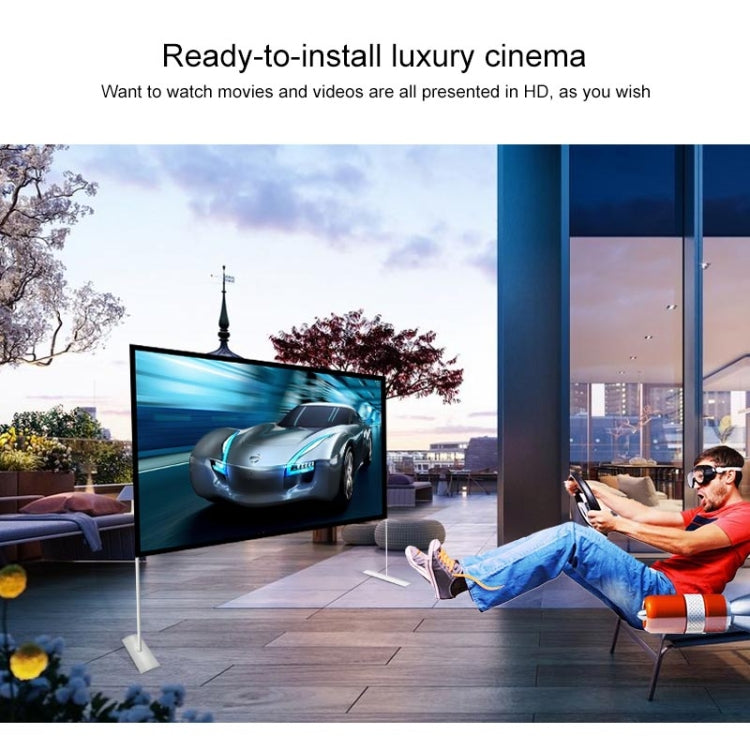 Outdoor Bracket Folding Polyester Projector Film Curtain, Size: 120 inch (16:9)