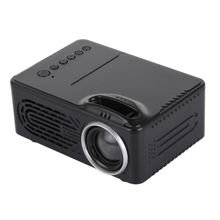 RD814 600 Lumens 320x240 Home Theater LED Projector with Remote Control, Support AV & USB & TF