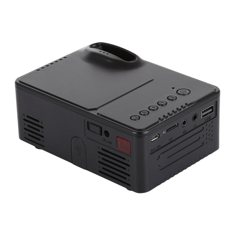 RD814 600 Lumens 320x240 Home Theater LED Projector with Remote Control, Support AV & USB & TF