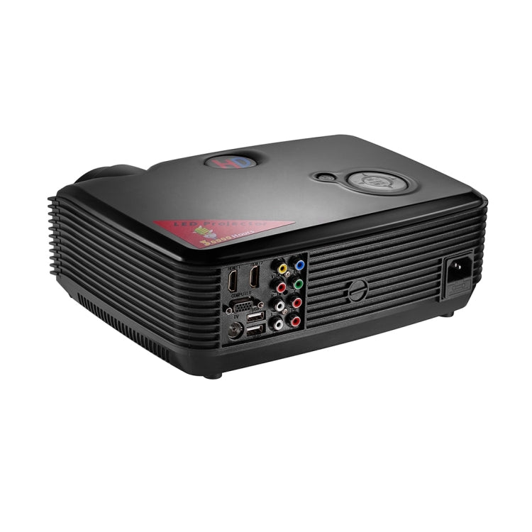 PH5 Mini Projector 2500 Lumens LED 800x600 SVGA Multimedia Video Projector, Projecting Distance: 2-5m