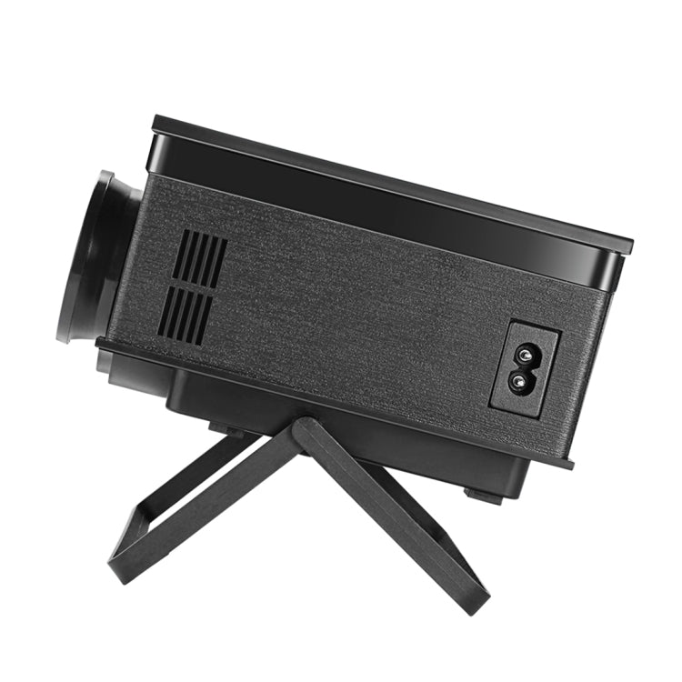 PH400 Mini Projector 1200 Lumens LED 800x480 SVGA Multimedia Video Projector with Remote Control & Bracket, Projecting Distance: 2-5m (Black)