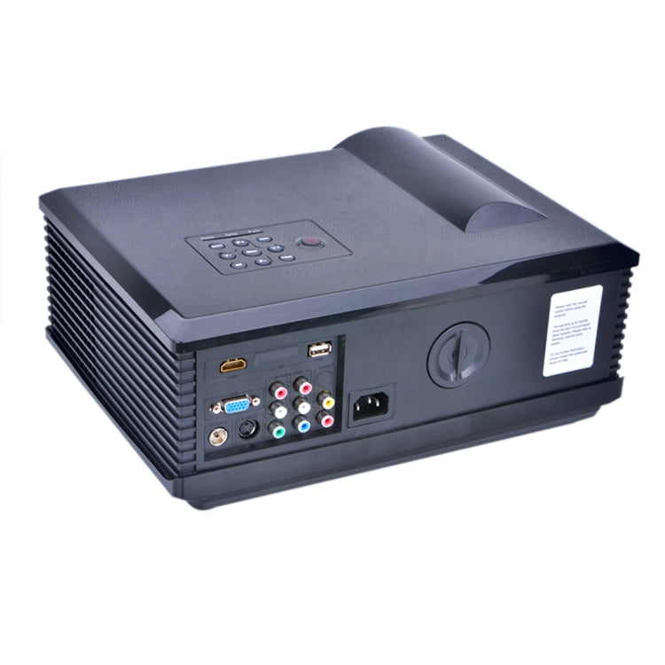 PH580 Mini Projector 3200 Lumens LED 1280x800 SVGA Multimedia Video Projector, Projecting Distance: 2-5m (Black)
