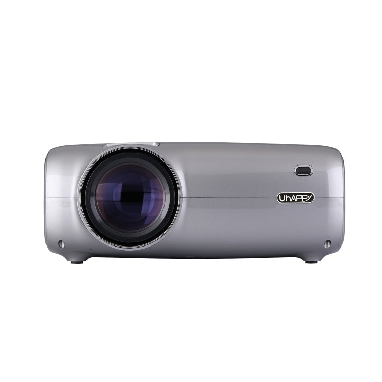 UHAPPY U43 Pro 4.3 inch LCD Screen 1080P HD Android 6.0 WiFi Bluetooth Mini Projector with Remote Control, Support USB / SD / HDMI / VGA / AV (Grey)
