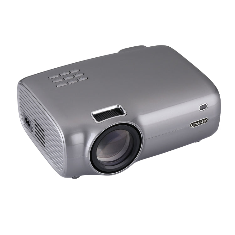 UHAPPY U43 Pro 4.3 inch LCD Screen 1080P HD Android 6.0 WiFi Bluetooth Mini Projector with Remote Control, Support USB / SD / HDMI / VGA / AV (Grey)