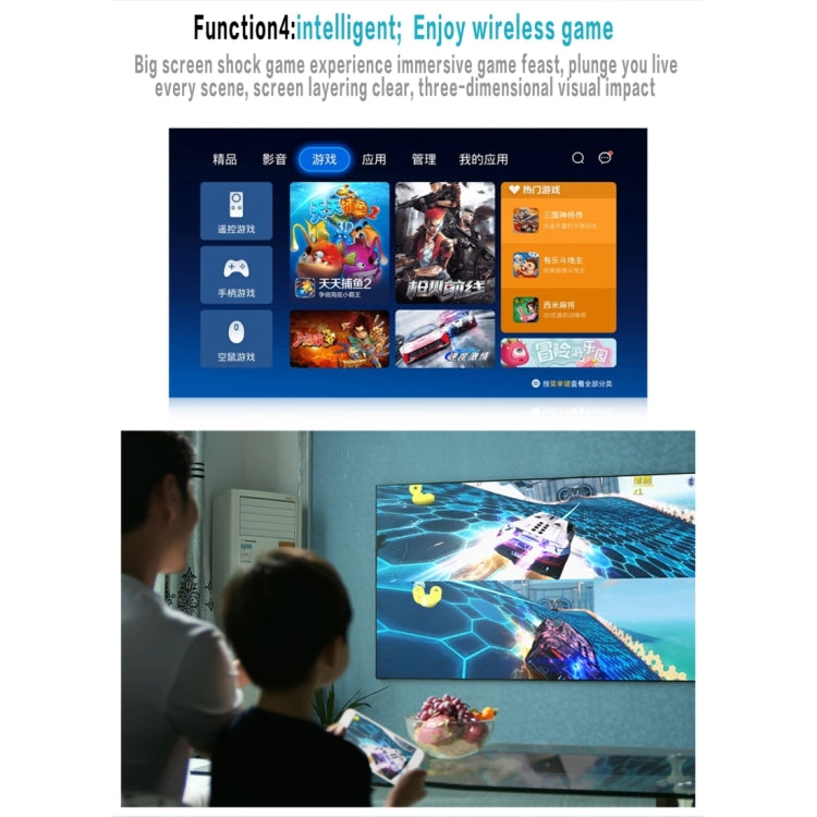 VS319 1500ANSI LM Smart WVGA 800x480 Portable Projector, Android 4.4, Quad-Core, 1GB DDR3, 8GB NAND FLASH, Support WiFi