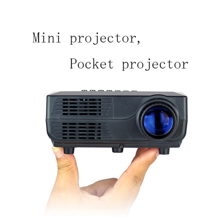 VS311 Mini Projector 150 Lumens LED 480x320 SVGA Multimedia Video Projector, Support HDMI / SD / USB / VGA / AV, Projecting Distance: 1-5m