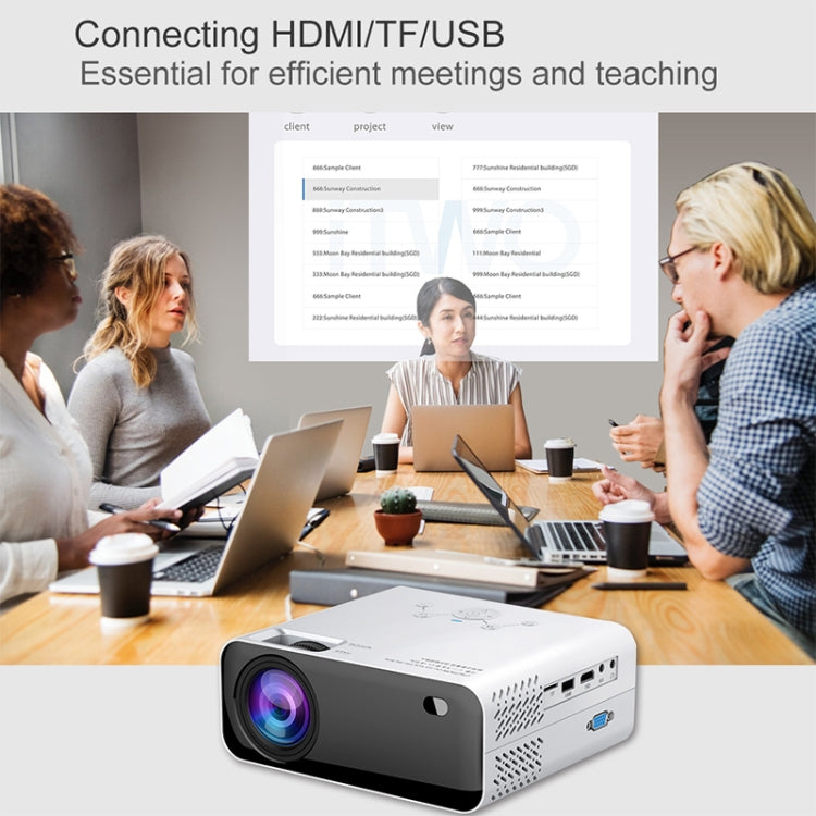 E450S 1280x720P 120 ANSI Lumens Portable Home Theater LED HD Digital Projector, Mirroring Version