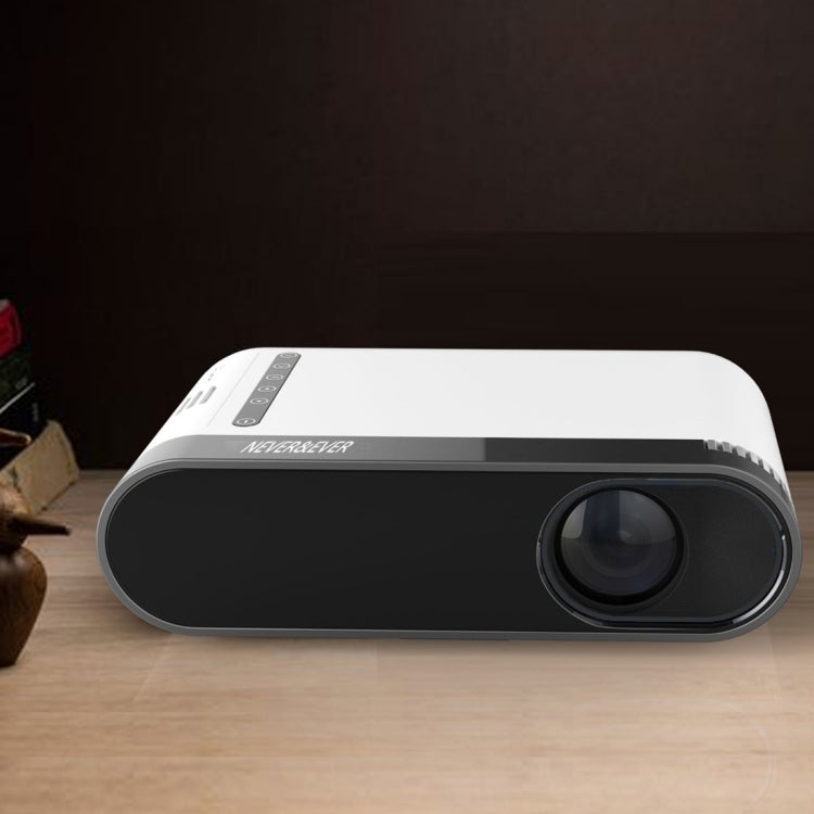 MG20 3D Home Theater LED High Brightness Mini Projector, Support 3D + AV + USB + TF + HDMI(White)