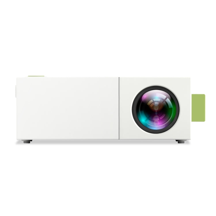 YG310 400LM Portable Mini Home Theater LED Projector with Remote Controller, Support HDMI, AV, SD, USB Interfaces (White)