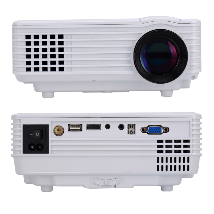 RD-805 Android WiFi LED Projector 800LM 800x480 Home Theater with Remote Controller, Support HDMI, VGA, AV, USB Interfaces