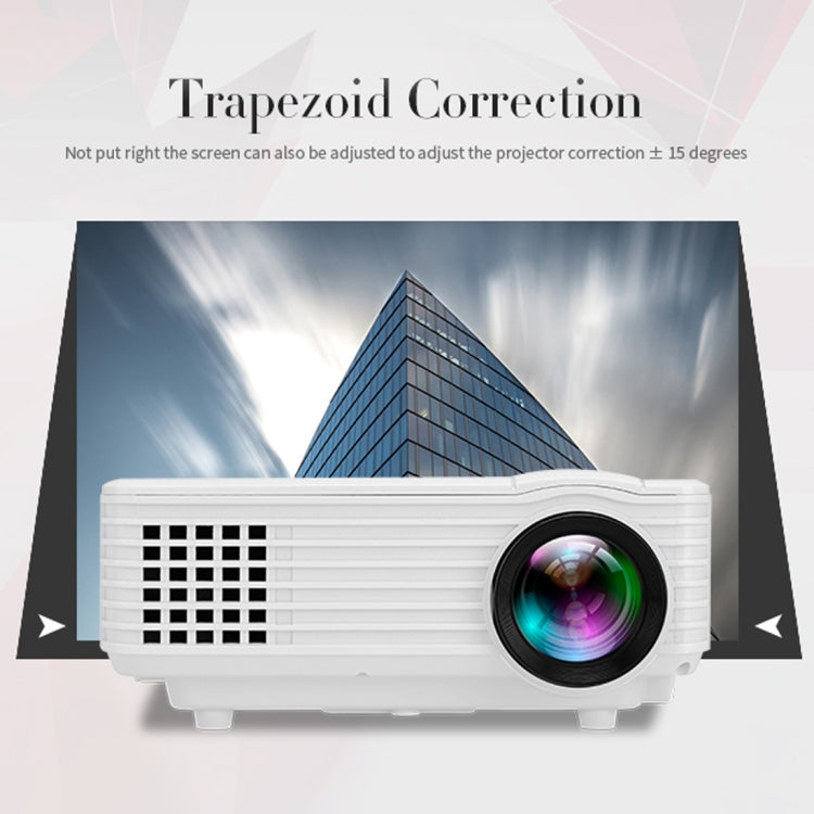 RD-805 Android WiFi LED Projector 800LM 800x480 Home Theater with Remote Controller, Support HDMI, VGA, AV, USB Interfaces